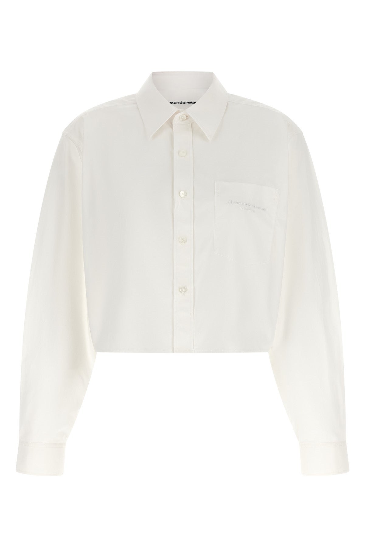 the alexander wang cropped shirt redefines contemporary tailoring through bold v
