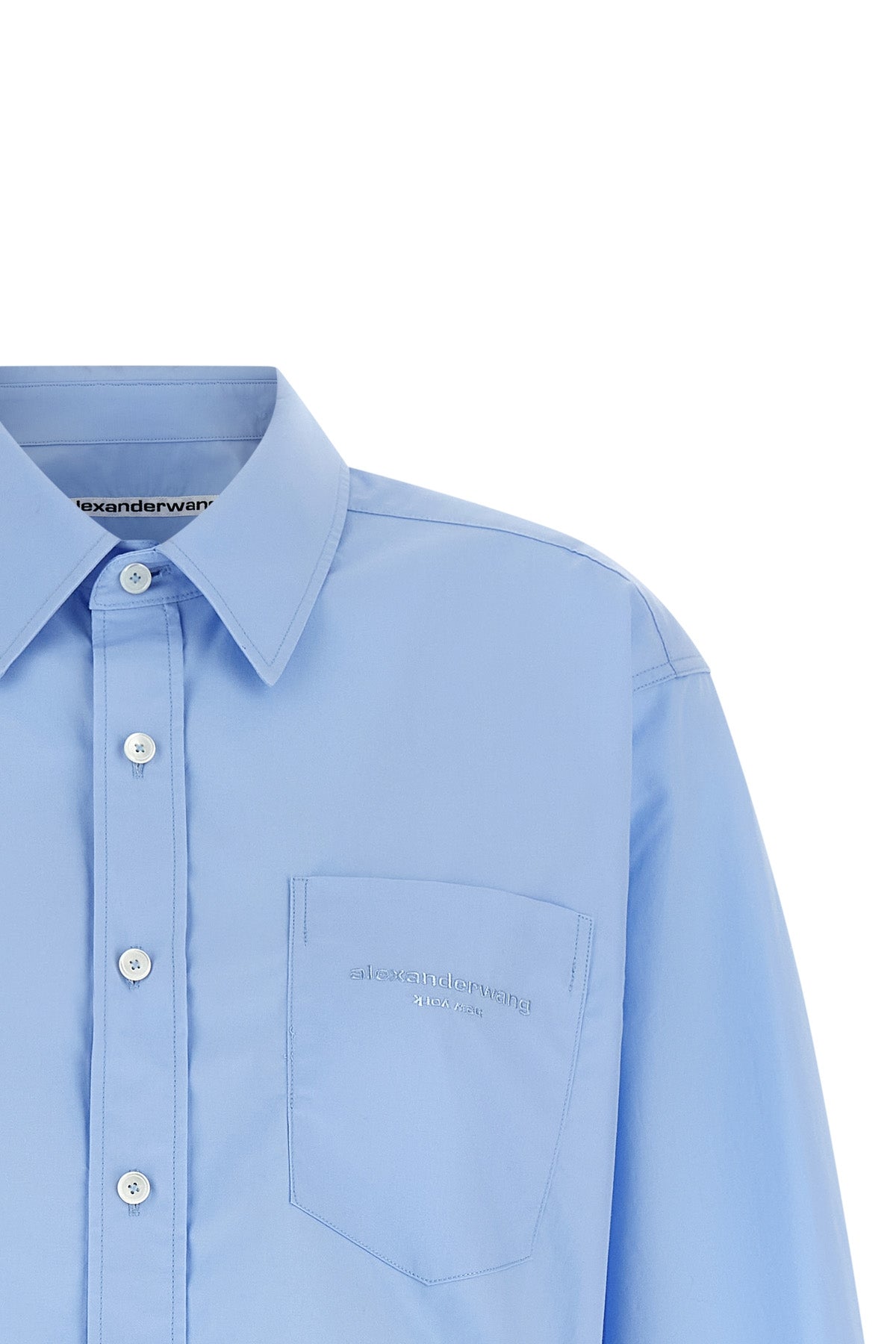 the alexander wang cropped shirt reinterprets classic tailoring through contempo