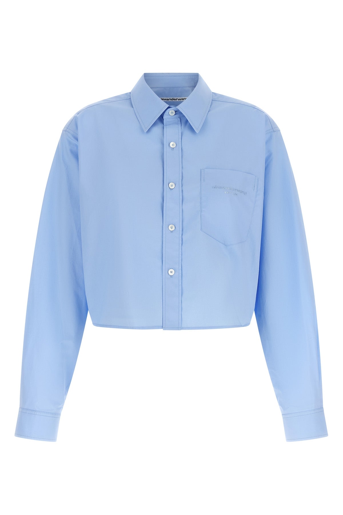 the alexander wang cropped shirt reinterprets classic tailoring through contempo
