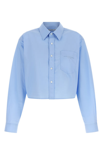 the alexander wang cropped shirt reinterprets classic tailoring through contempo