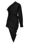 asymmetrical cotton shirt dress