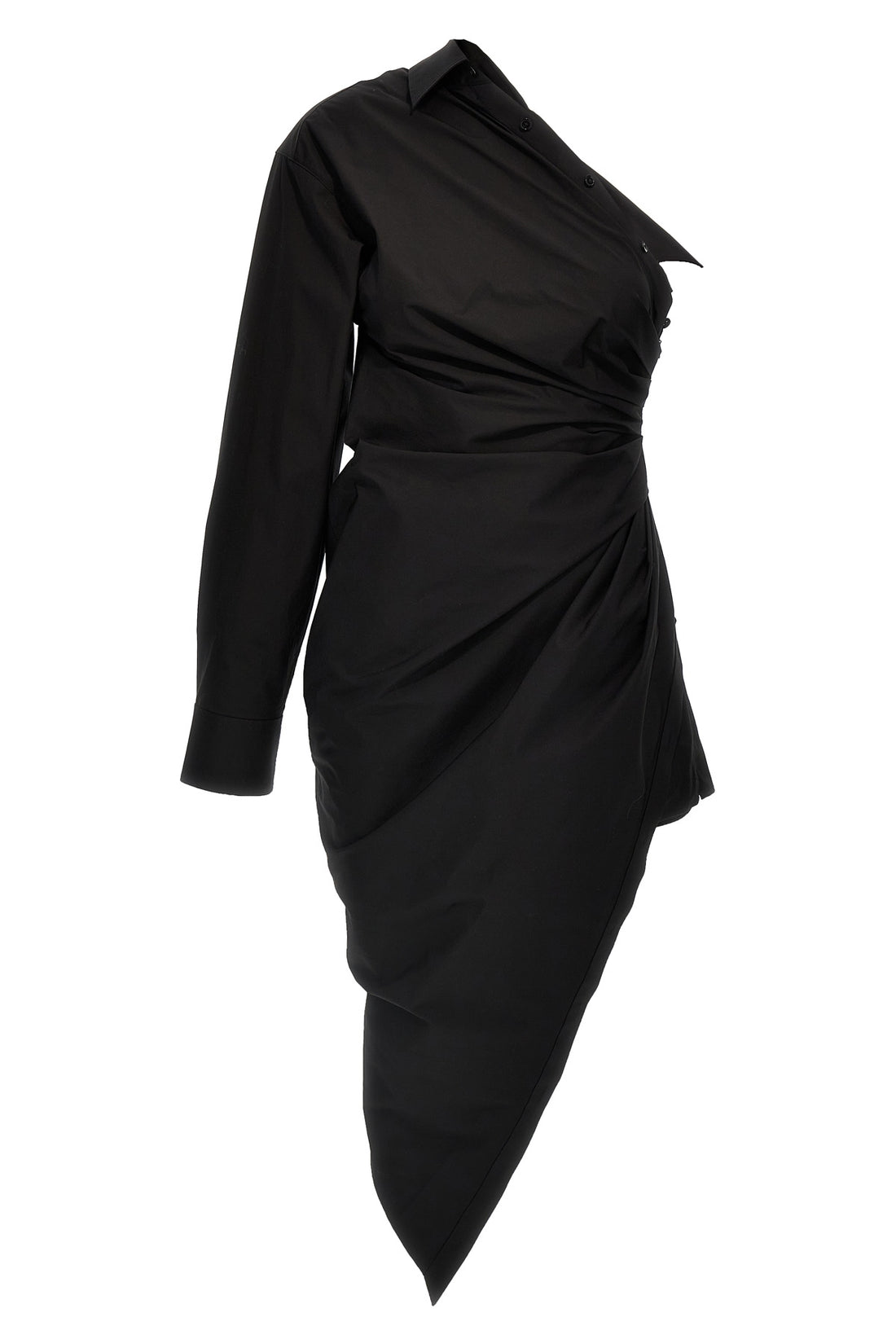 ALEXANDER WANG 2 asymmetrical cotton shirt dress