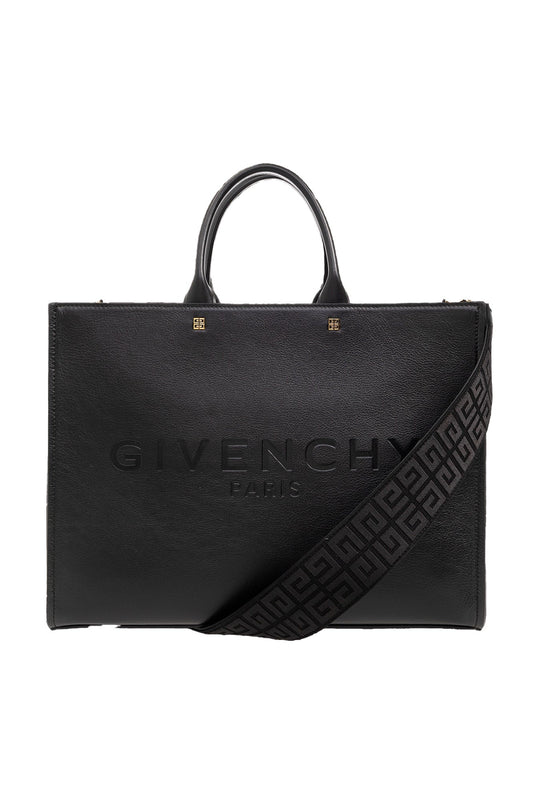 GIVENCHY Medium G-Tote Leather Shopping Bag