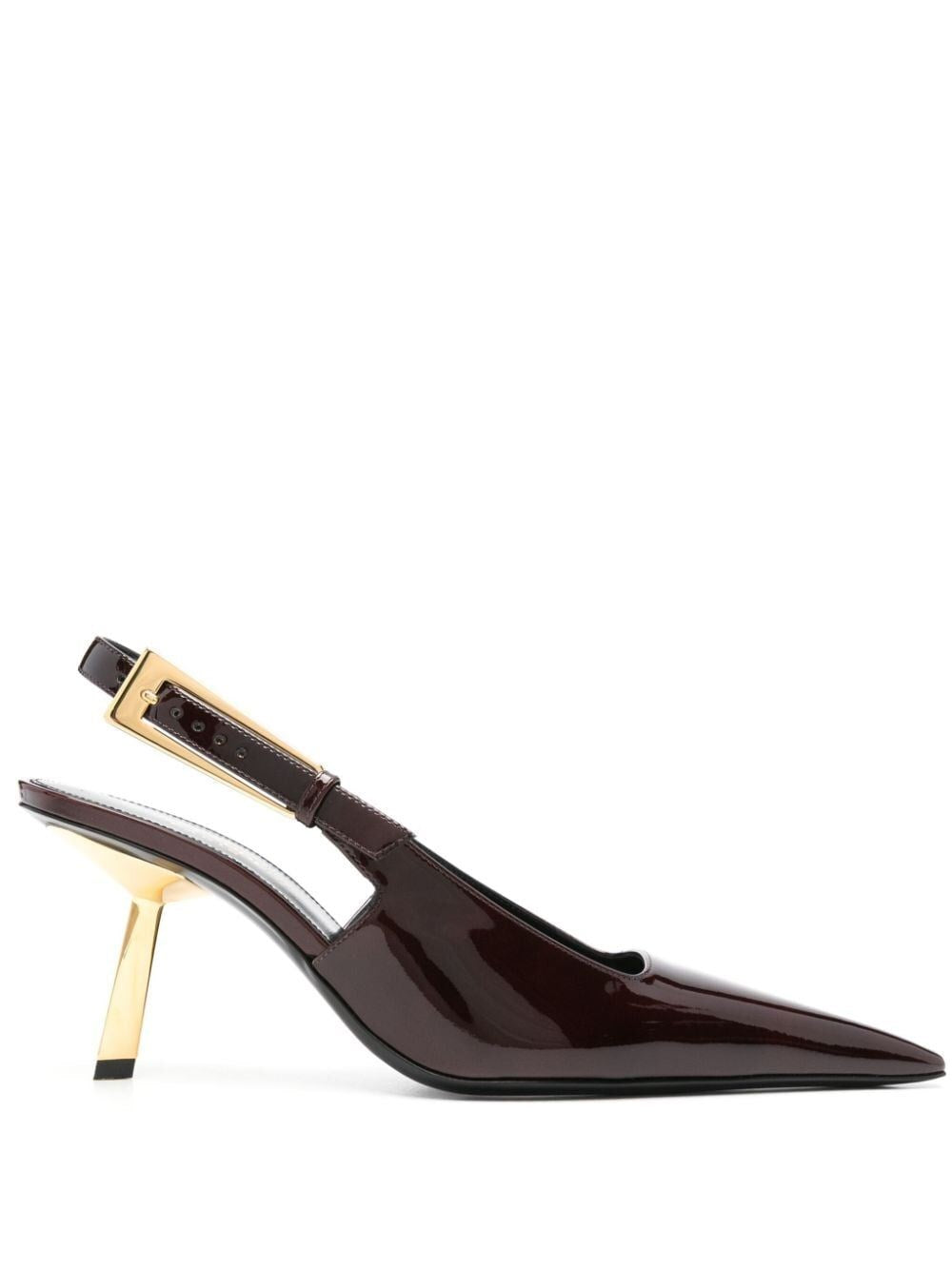 Saint Laurent Lee Slingback Pumps In Patent Leather