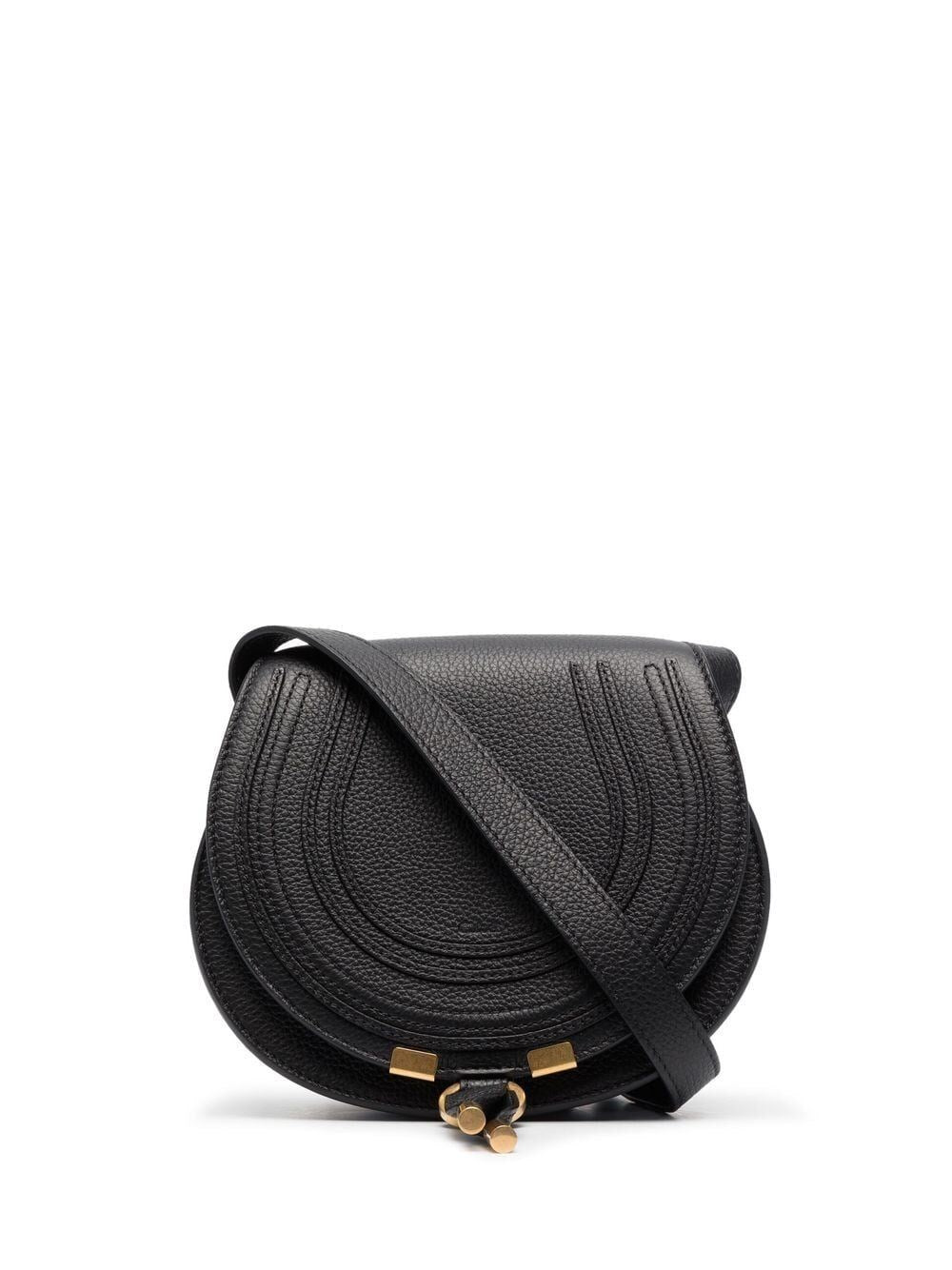 Chloé Small Marcie Saddle Bag In Grained Leather