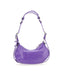 Le Cagole XS Purple Leather Shoulder Bag