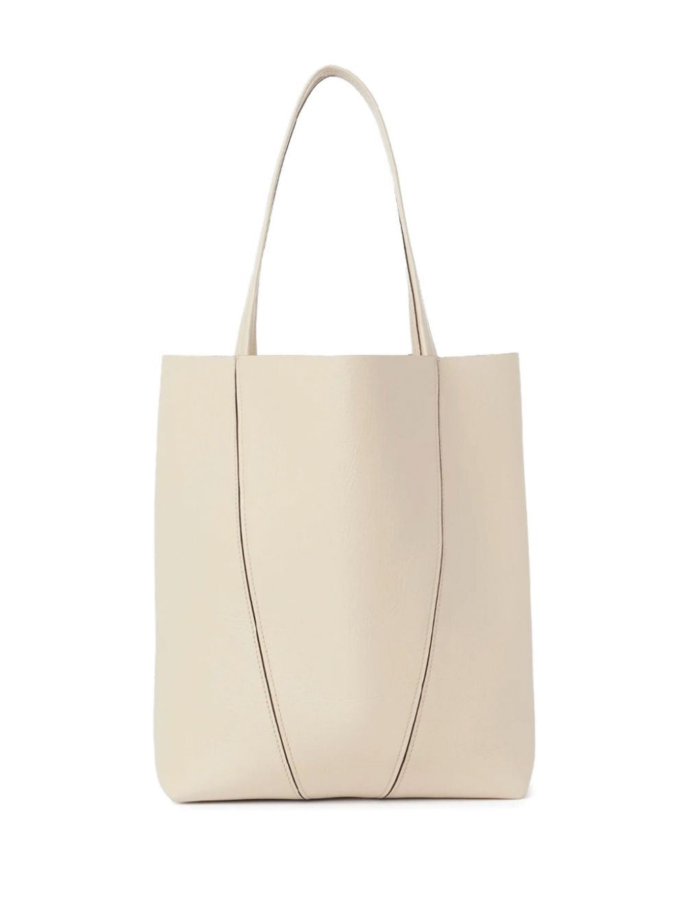 chloé spin tote bag in grained leather