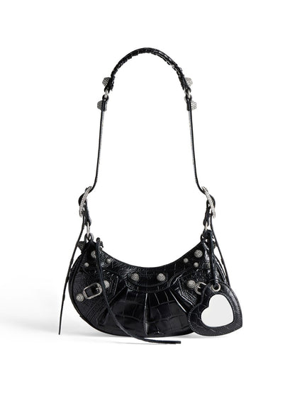 Balenciaga Crocodile And Rhinestone Le Cagole Xs