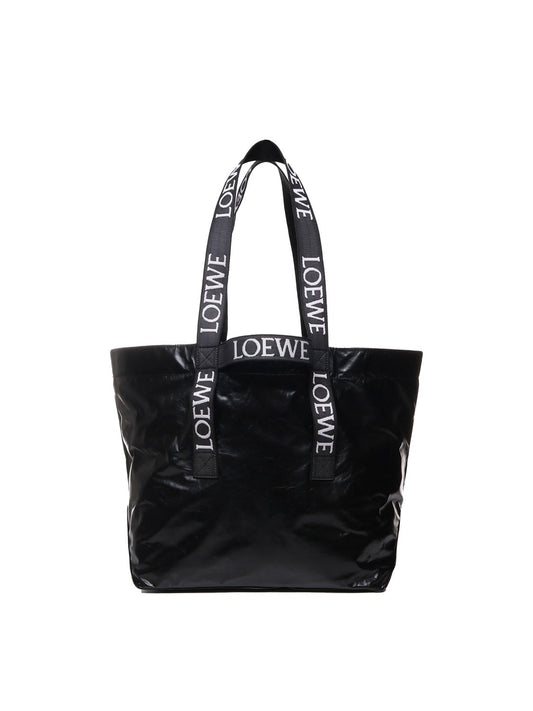 Fold Shopper Leather Tote