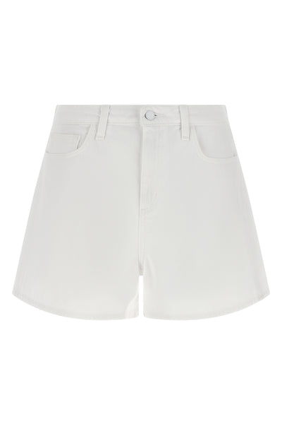 L'AGENCE 28 lissania shorts in garment-dyed cotton denim