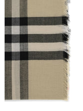 BURBERRY OS check wool scarf