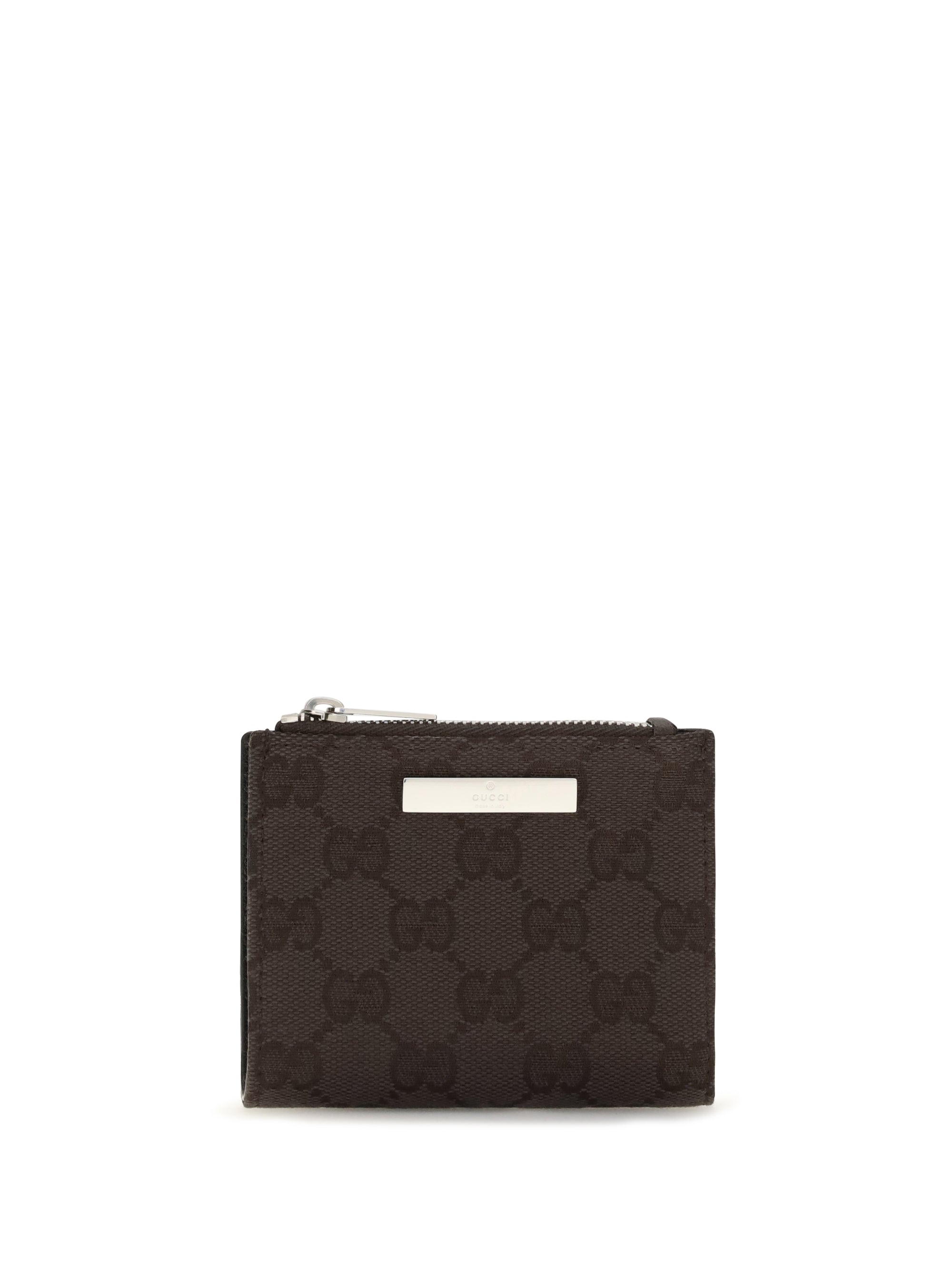 small wallet with plaque