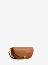 tan small triomphe halfmoon bag