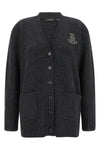 the lauren ralph lauren cardigan is made of a fine wool and cashmere yarn in the