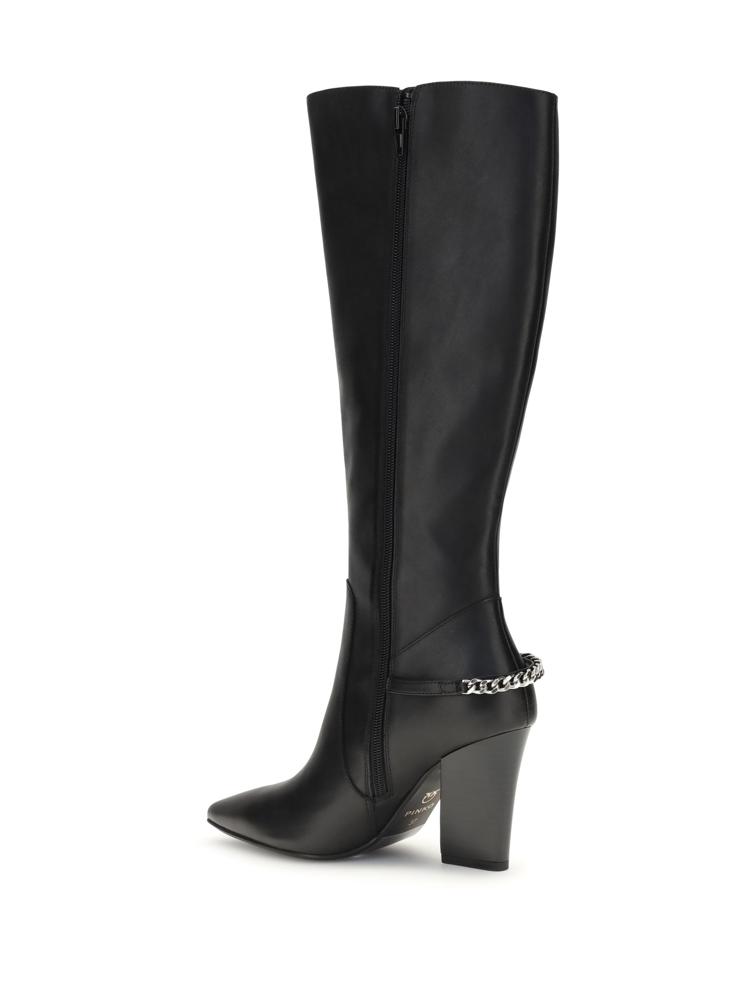 PINKO 36 viola high boots