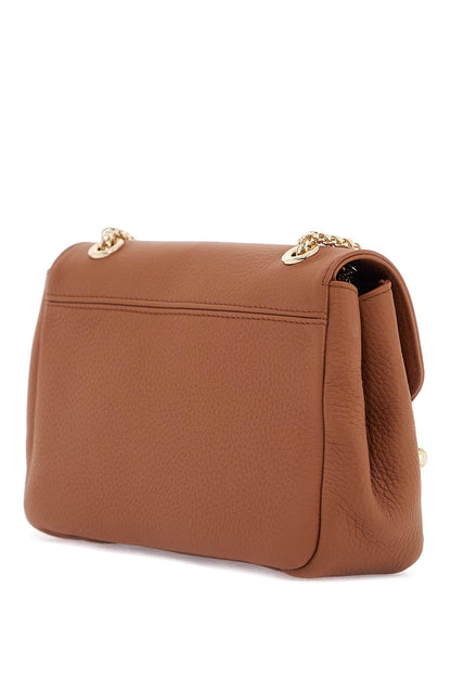 brown calfskin mini shoulder and crossbody bag