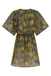péninsule mini dress in cotton voile imprimé voyage océan pattern