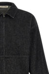 denim work jacket in cotton denim treated