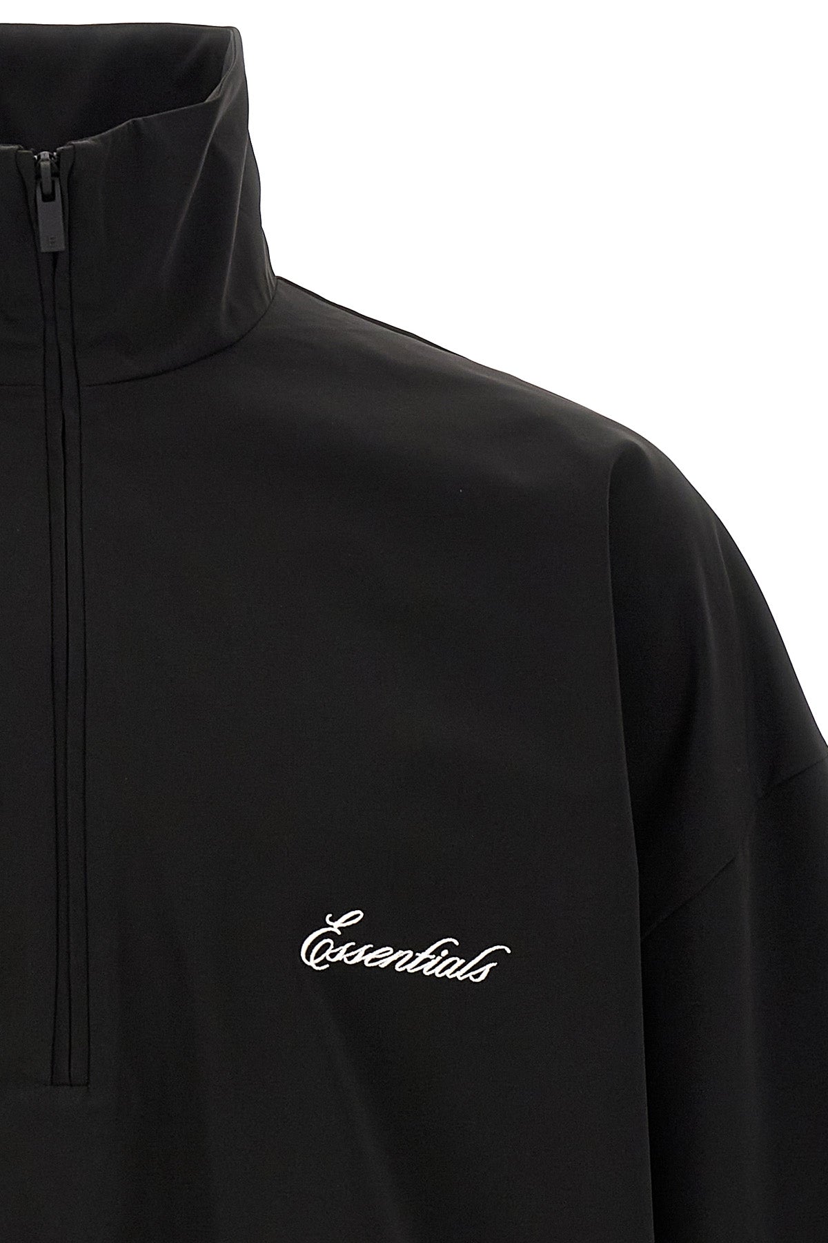 sporty nylon sweatshirt