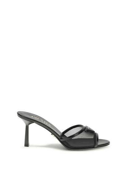 PRADA 36 mesh slipper sandals