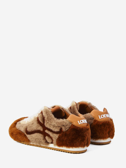 LOEWE 40 ballet runner 2.0 sneakers in shearling