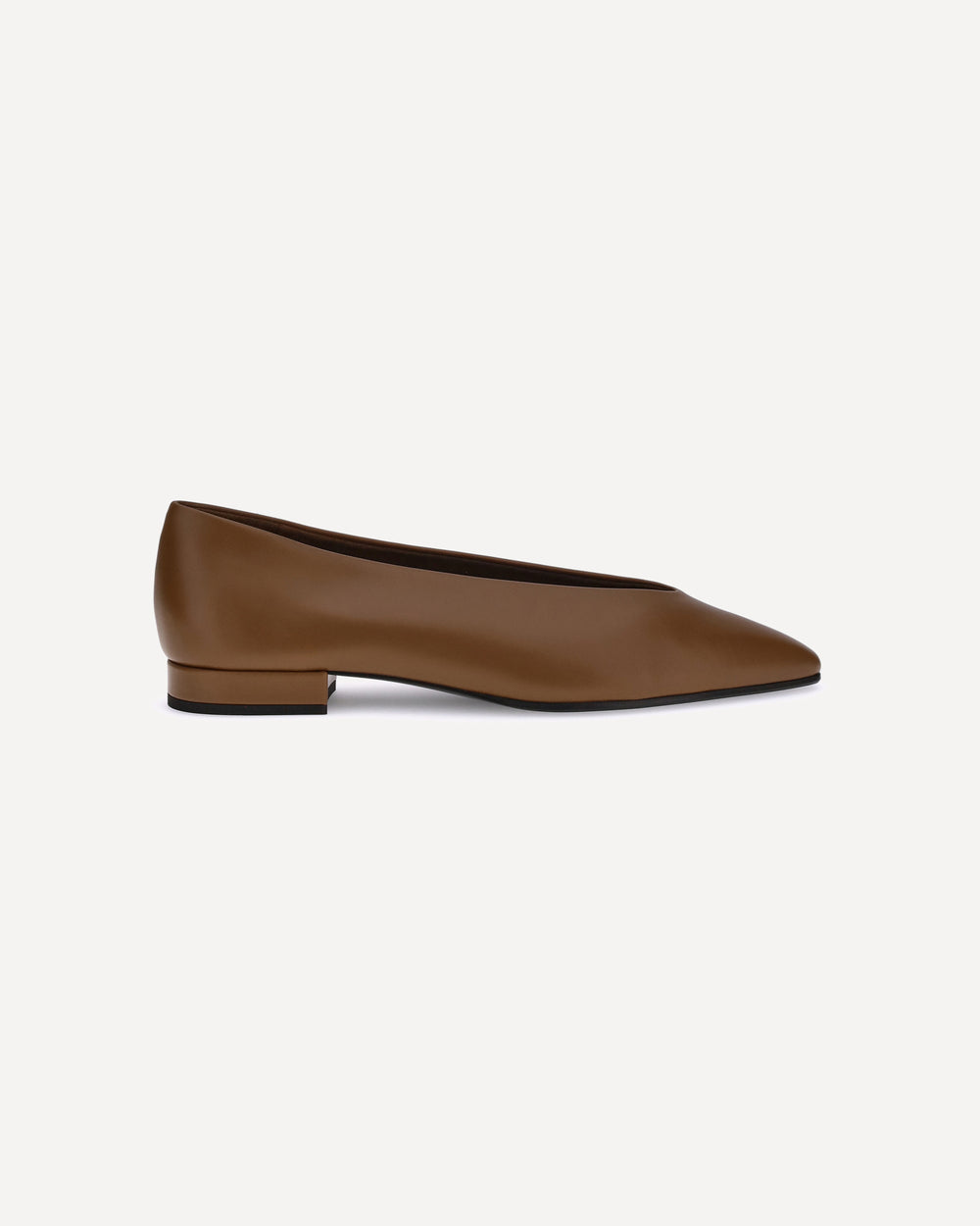 Loro Piana Leather Ballerinas Brown
