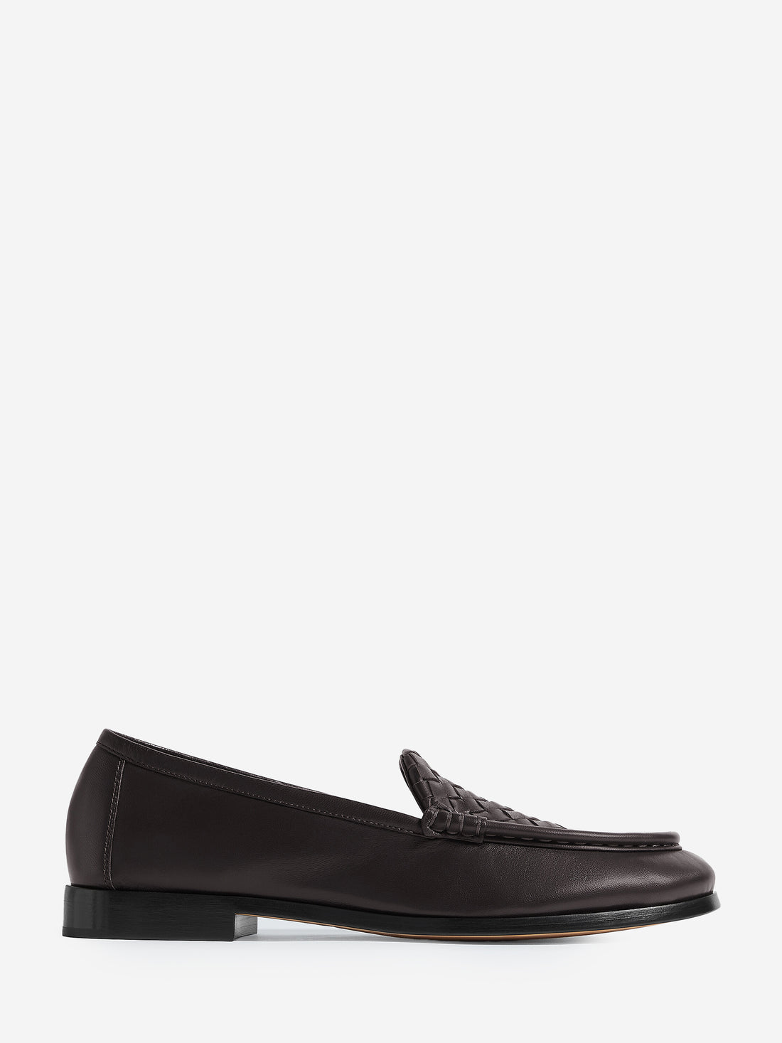 BOTTEGA VENETA 36 espresso silenzio loafers