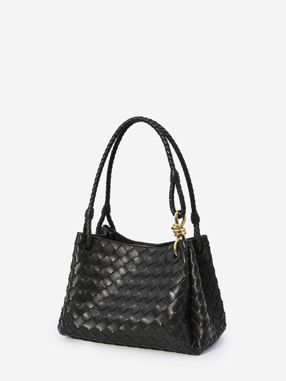 BOTTEGA VENETA OS parachute black medium bag