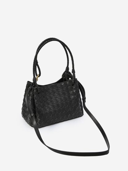 BOTTEGA VENETA OS parachute black medium bag