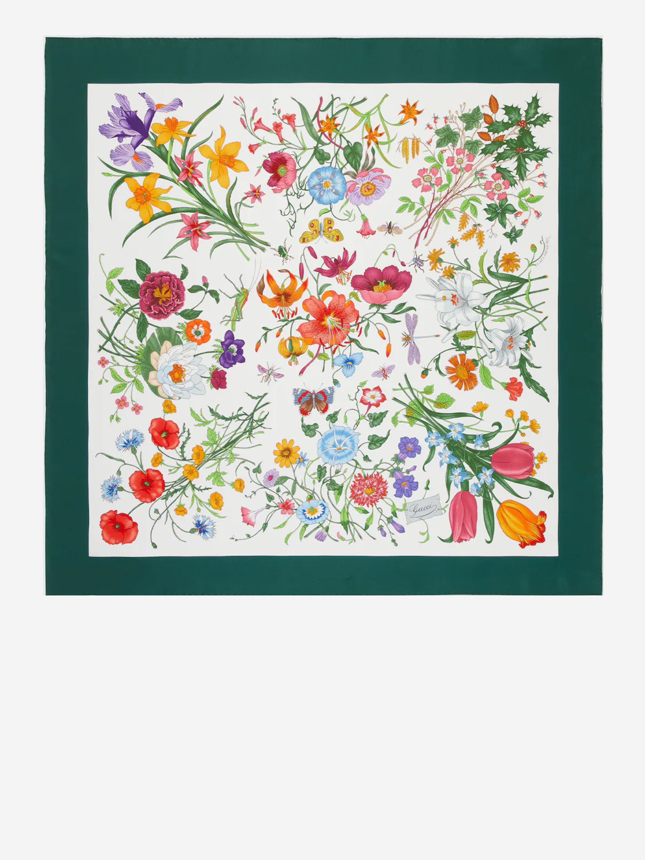 GUCCI OS flora print carré
