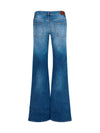 stretch cotton jeans with horsebit
