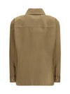 cassandre overshirt in cotton and linen gabardine