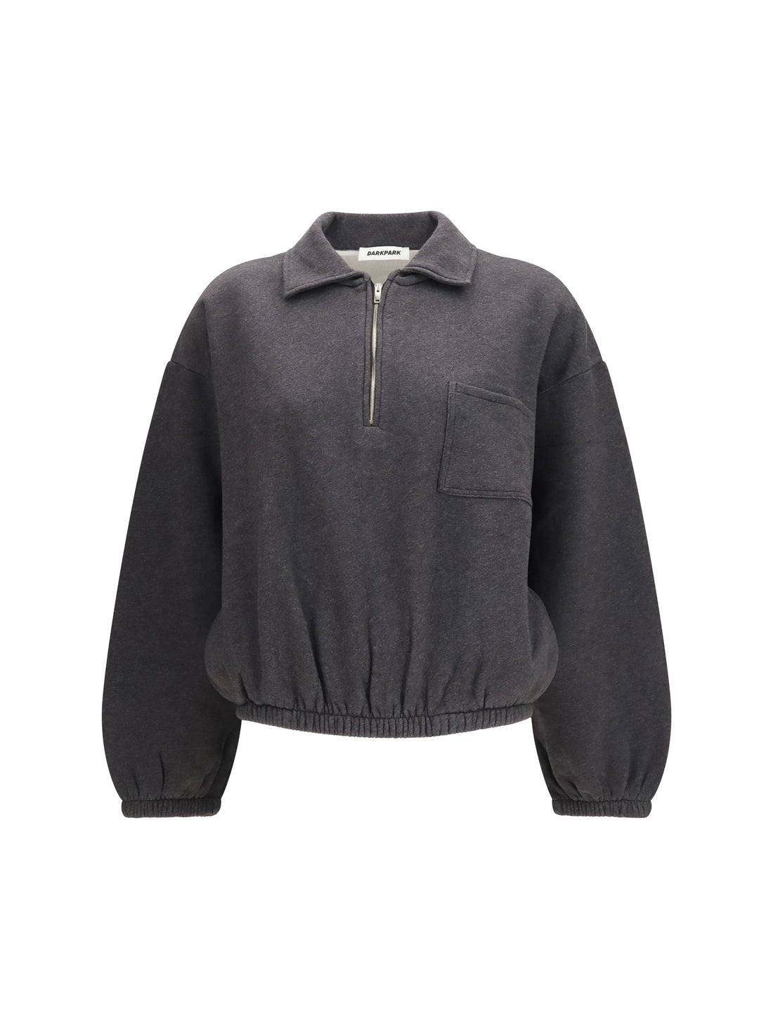 DARKPARK M alva crop zip-up sweatshirt with pocket