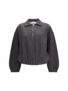 alva crop zip-up sweatshirt with pocket