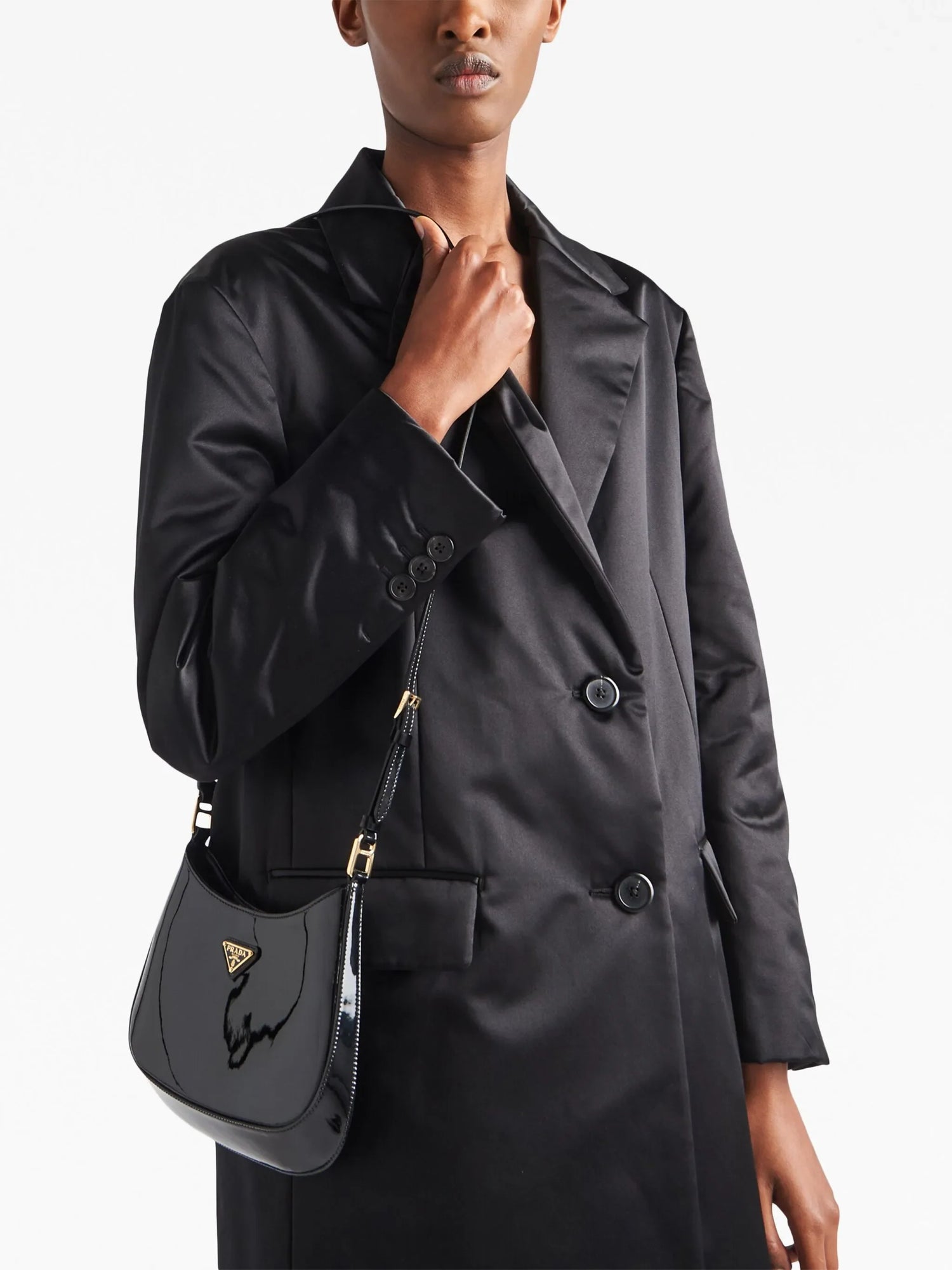 Cleo Patent Leather Shoulder Bag