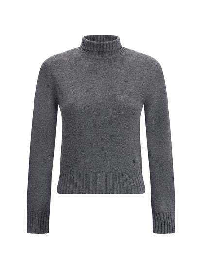 AMI PARIS L ami de coeur turtleneck sweater