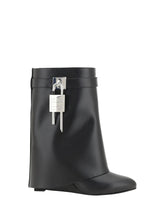 GIVENCHY 36 shark lock ankle boots 