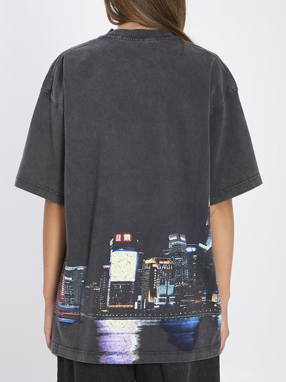 ALEXANDER WANG S t-shirt with rhinestones