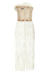 16 semi-transparent lace midi dress