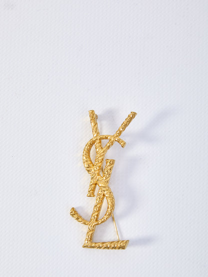 SAINT LAURENT OS cassandre brooch 