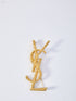 SAINT LAURENT OS cassandre brooch 
