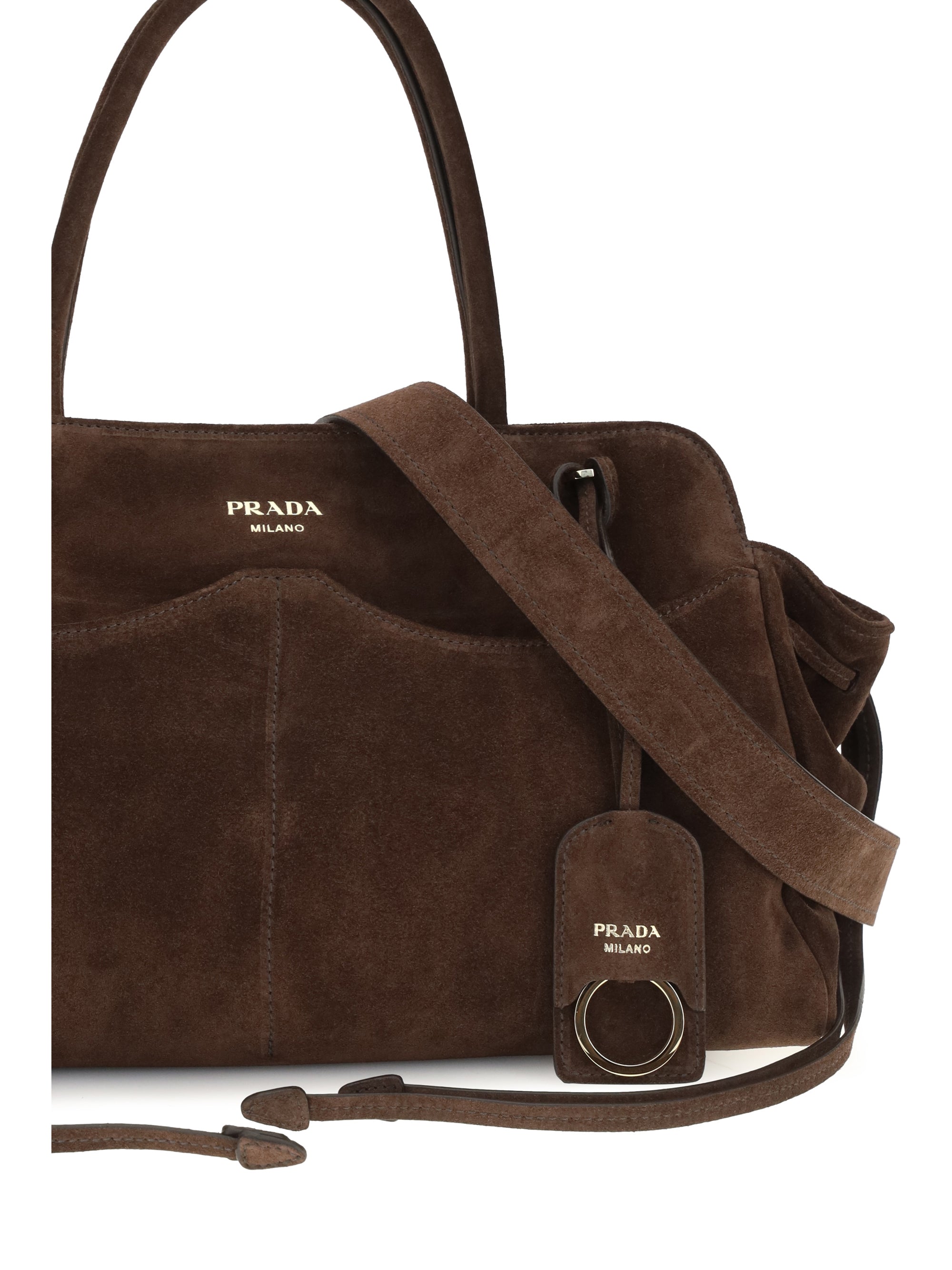 carry large suede handbag