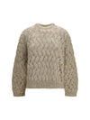 dazzling zigzag cables mohair and wool sweater