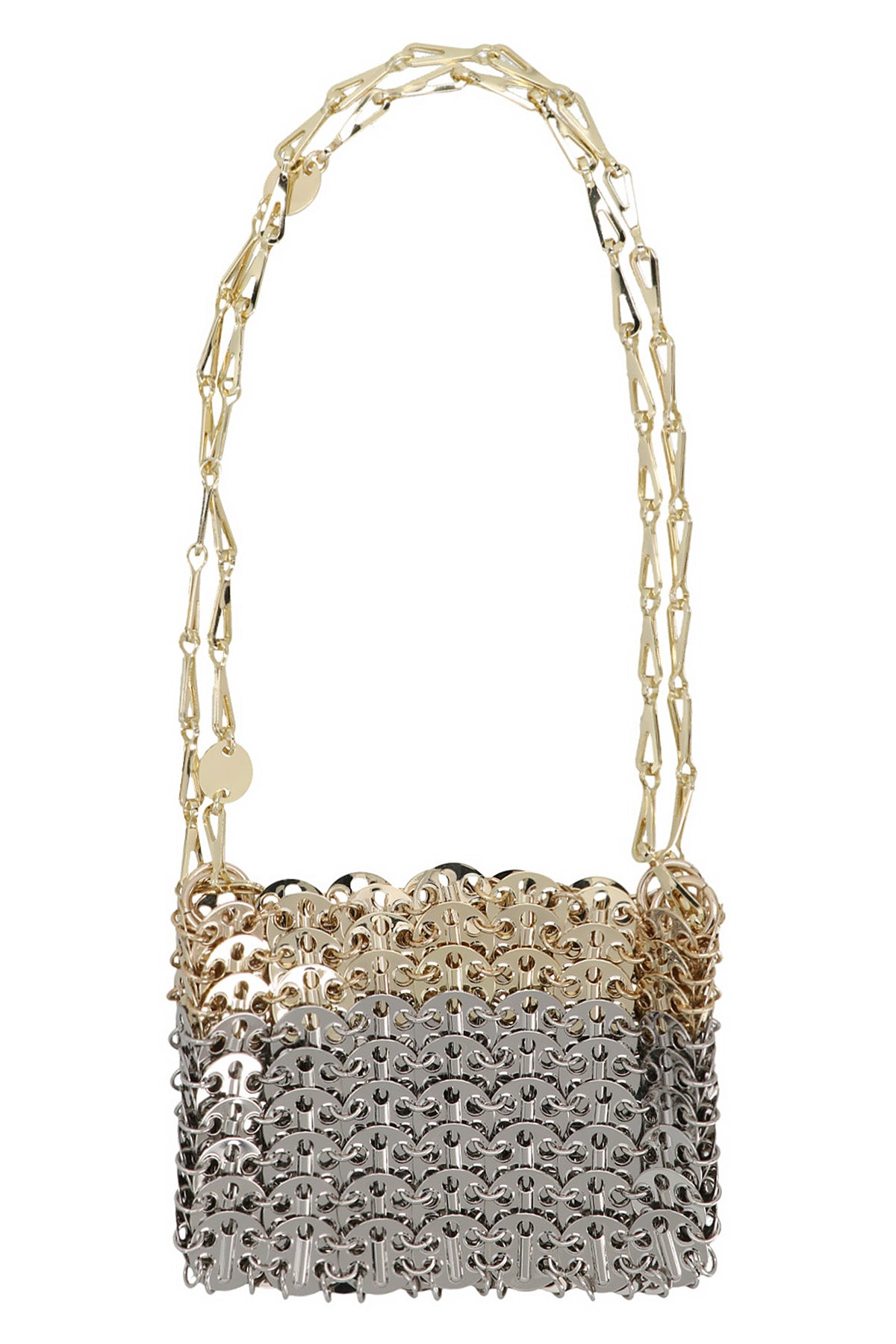 1969 nano plexiglas degrade shoulder bag in metal
