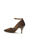 woven leather pumps
