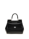 small sicily glossy calfskin handbag