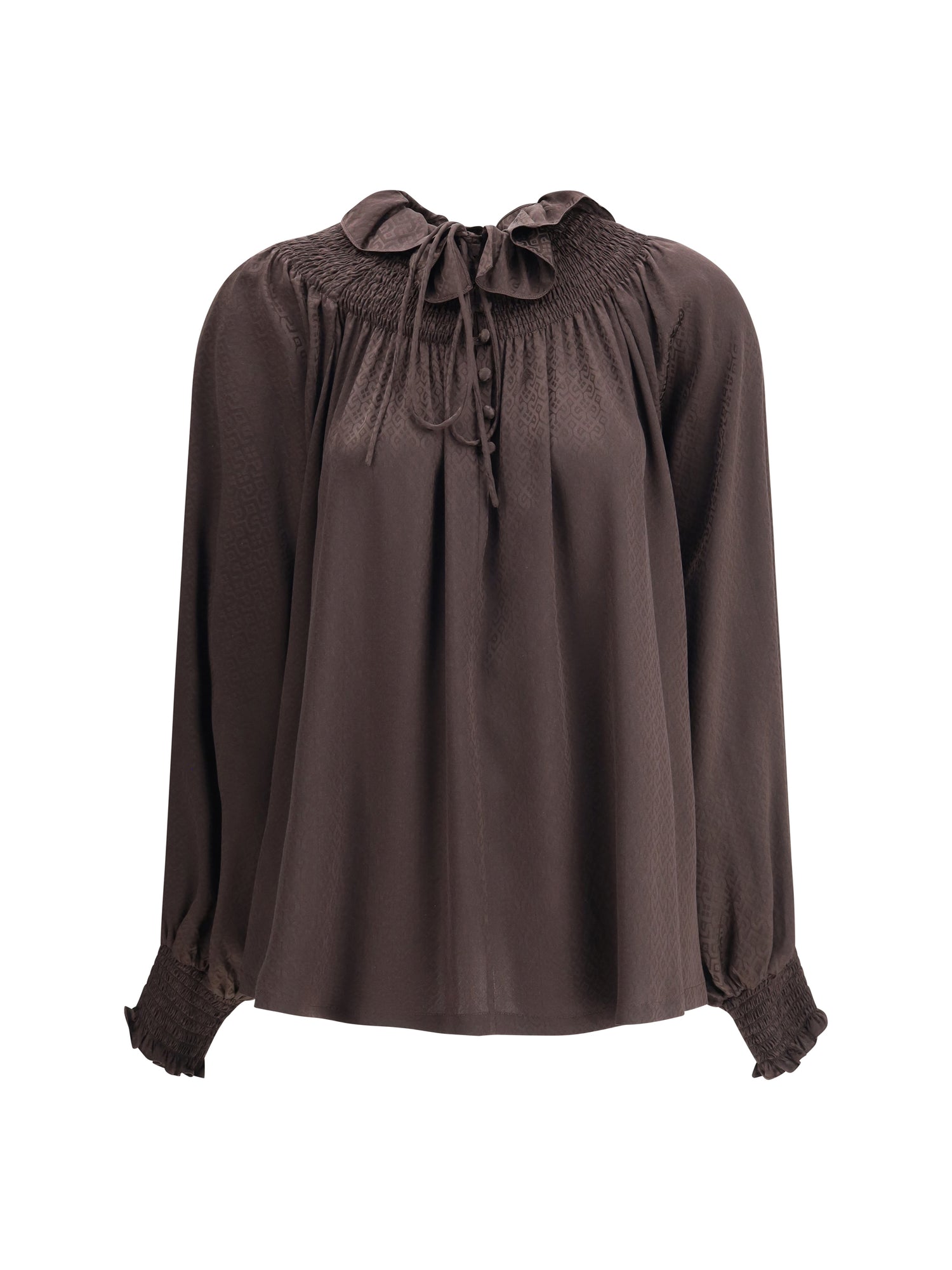 BURBERRY 6 geometric silk blouse