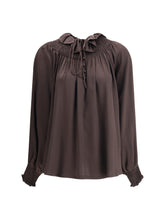 BURBERRY 6 geometric silk blouse