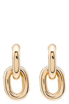 xl link earrings in gold metal