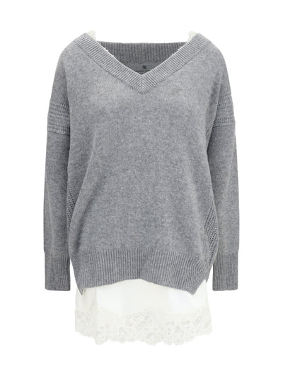 knit dress with slip